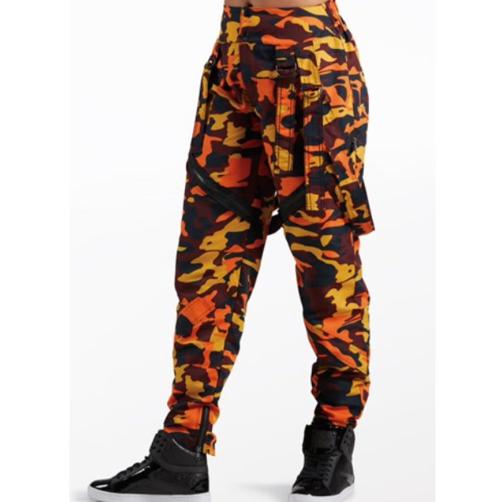 Balera Orange and Black Camouflage Pants